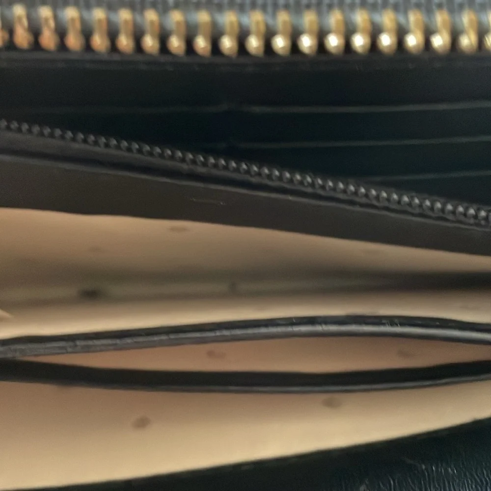 Kate Spade New York Bifold Wallet in Black Quilted Leather